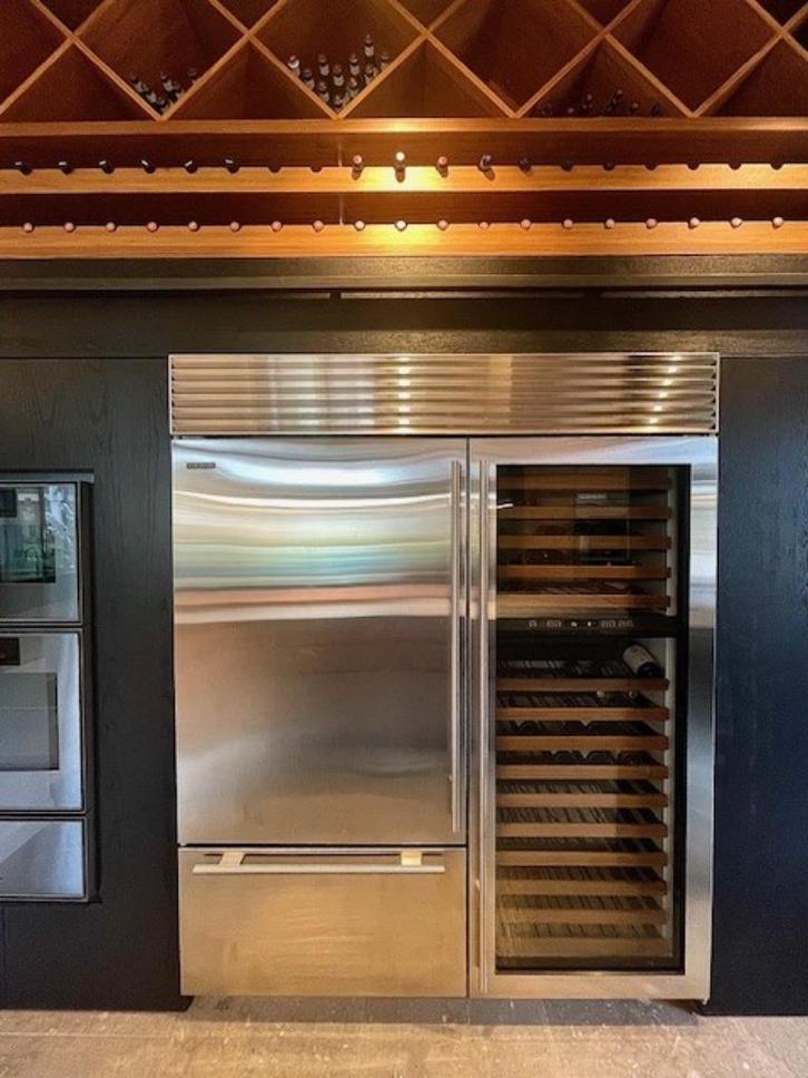 SubZero koel-vries-wijnklimaatkast showroommodel, Huis en Inrichting, Keuken | Keukenelementen, Zo goed als nieuw, 200 cm of meer
