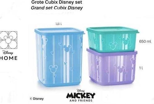 Nieuwe mickey cubix set van tupperware, Huis en Inrichting, Keuken | Tupperware, Nieuw, Overige typen, Ophalen of Verzenden