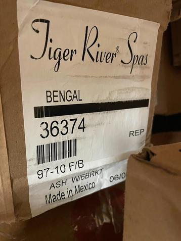 Tiger River Bengal HotSpring cover kap deksel nw grijs 