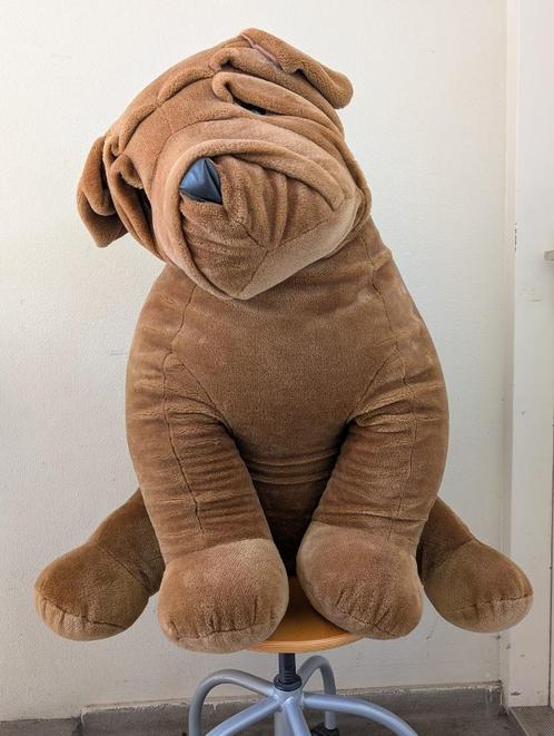 Gigantische Shar-pei Knuffelhond, Kinderen en Baby's, Speelgoed | Knuffels en Pluche, Zo goed als nieuw, Overige typen, Ophalen