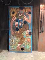 Oude houten bal gooi wand kermis 240x110, Ophalen of Verzenden