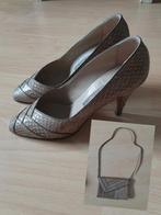 Schoenen hakken maat 38,5, leer, tas, Mario Gabriele, Mario Gabriele, Zwart, Ophalen of Verzenden, Zo goed als nieuw