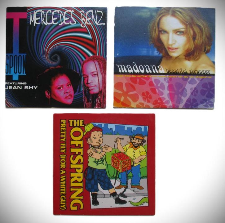 The Offspring Pretty Fly~Mercedes Benz T Spoon~Madonna Beaut, Cd's en Dvd's, Cd Singles, Zo goed als nieuw, Pop, 2 t/m 5 singles