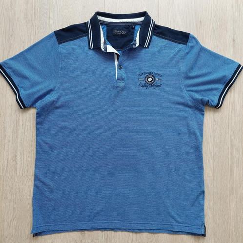 Blauw/wit gestreepte herenpolo van Blue Crew, maat XL, Kleding | Heren, Polo's, Gedragen, Maat 56/58 (XL), Blauw, Ophalen of Verzenden
