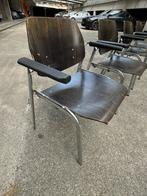 Car Katwijk Industriële Stoelen - Set van 8, Huis en Inrichting, Stoelen, Ophalen, Gebruikt, Bruin, Vijf, Zes of meer stoelen