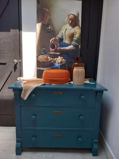 Antieke ladenkast authentiek, Huis en Inrichting, Kasten | Ladekasten, Gebruikt, 100 tot 150 cm, 50 tot 75 cm, Ophalen