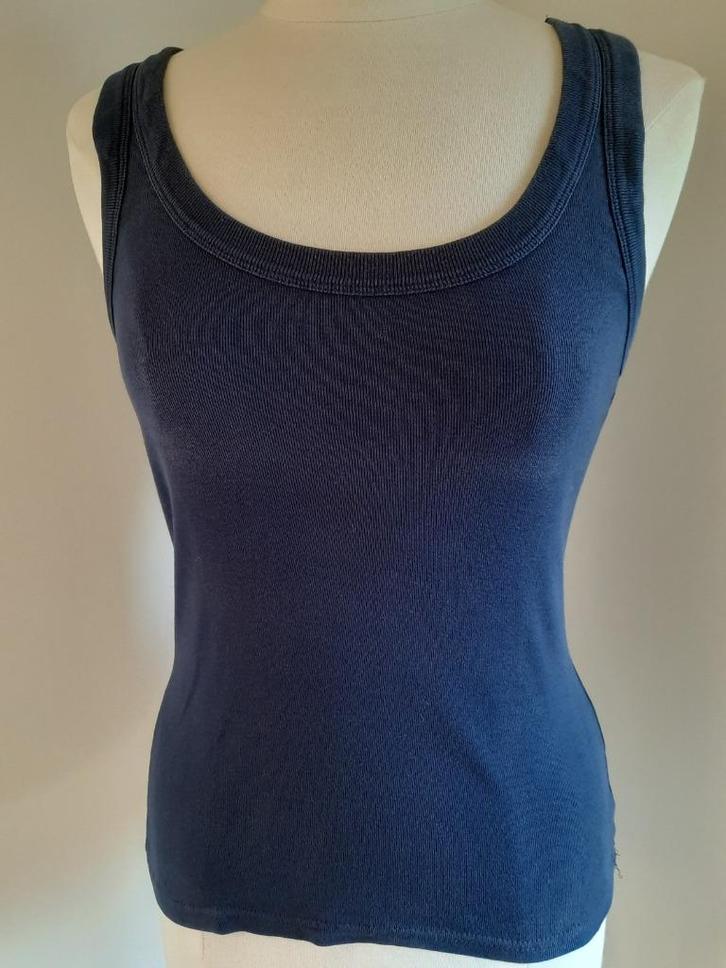 SUTHERLAND top donker blauw maat S, Kleding | Dames, Tops, Zo goed als nieuw, Maat 36 (S), Blauw, Zonder mouw, Ophalen of Verzenden