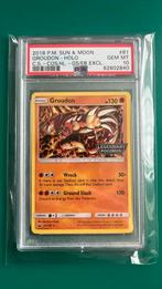 Groudon PSA 10 holo Sun and Moon 81/161, Ophalen of Verzenden, Losse kaart, Zo goed als nieuw