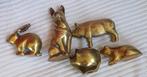 Lot koper dieren, varkens, hond, haas, kikker, verzamelen., Ophalen of Verzenden