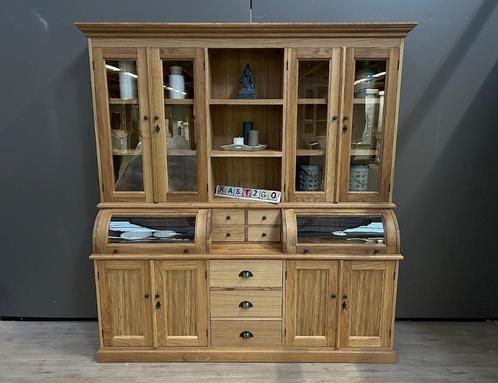 Eiken buffetkast Bastiaan, Nieuw bij Kast2go, Huis en Inrichting, Kasten | Buffetkasten, Nieuw, 200 cm of meer, 200 cm of meer