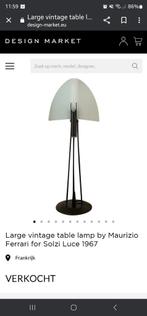 Vintage Maurizio Ferrari Tafellamp voor Solzi Luce, 1967, Ophalen, 50 tot 75 cm, Design, Zo goed als nieuw