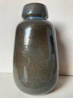 Zaalberg Leiderdorp Vaas - Bruin/Blauw Glansglazuur, Ophalen of Verzenden