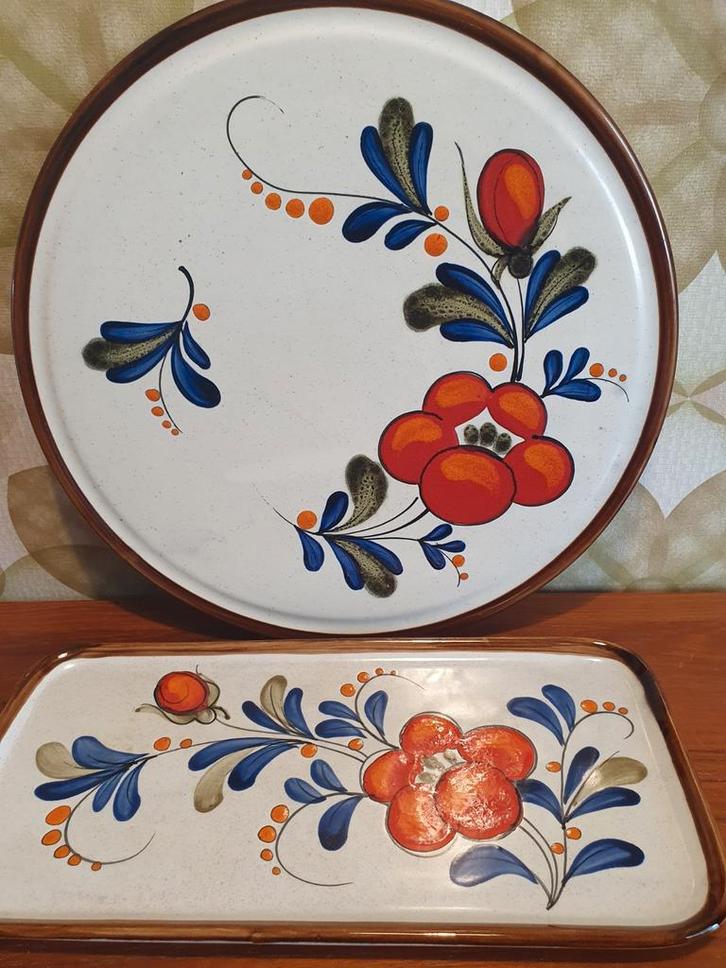 Schramberg Seefeld Gebaksbord & Cakeschaal Set, Antiek en Kunst, Antiek | Schalen, Ophalen of Verzenden