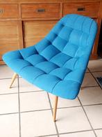 Lounge chair Kolton (made) Als nieuw! Petrol kleur, Huis en Inrichting, Fauteuils, 75 tot 100 cm, Scandinavisch, Zo goed als nieuw