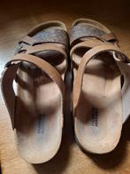 Slippers Human Nature leer maat 41, Ophalen of Verzenden, Zo goed als nieuw, Bruin