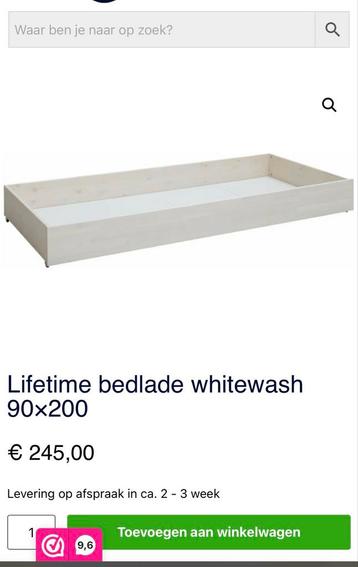 Lifetime Bedlade Whitewash 90x200 Nieuw beschikbaar voor biedingen
