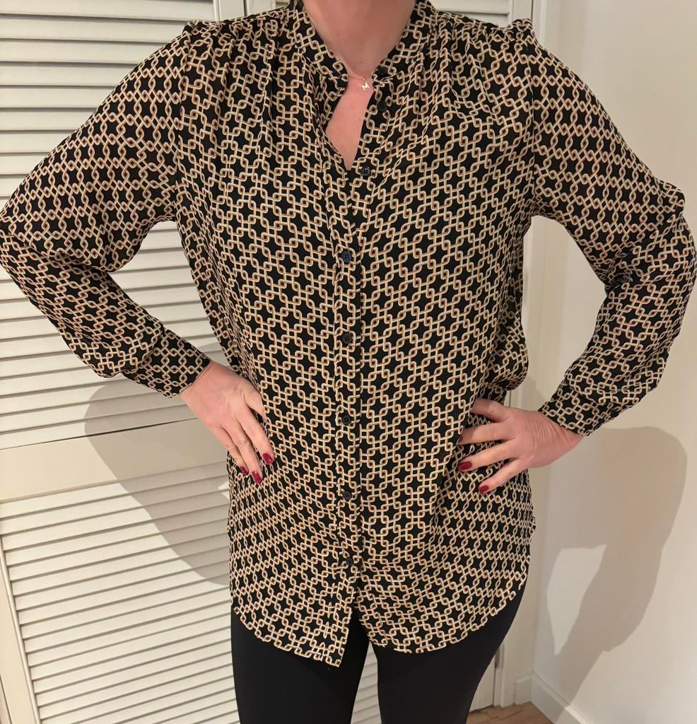 H&M Richard Allen tuniek maat M, Kleding | Dames, Ophalen of Verzenden, Zo goed als nieuw, Maat 38/40 (M), Zwart