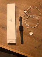 Apple Watch 3 42mm Space Gray+ Extra Band, Doos & Oplader, Zwart, IOS, Ophalen of Verzenden, Waterdicht