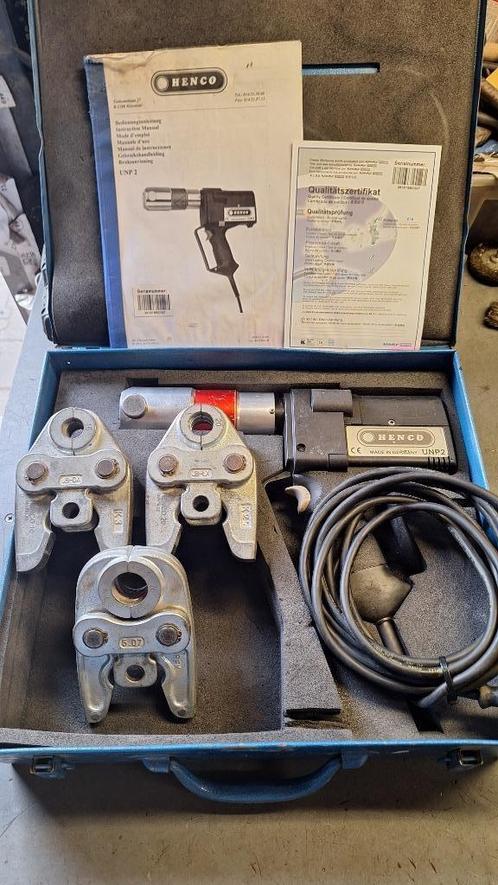 Henco Perstang 230v Met Th16- Th20 -Th26 bekken, Auto diversen, Autogereedschap, Zo goed als nieuw, Ophalen of Verzenden