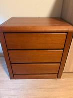 Set van 2 nachtkastjes - 1 beschadigd, Huis en Inrichting, Kasten | Ladekasten, 3 of 4 laden, Ophalen, Gebruikt, Overige houtsoorten