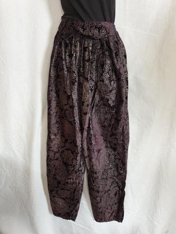 Zwart zilveren jaren 80 broek. Mt S beschikbaar voor biedingen