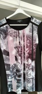 Zwart shirt metgekleurde print voorop mt m, Kleding | Dames, Zwart, Ophalen of Verzenden, Lange mouw, Gedragen