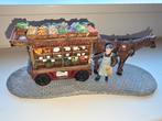 Kerstdorp- Groentekar met Paard, Ophalen, Zo goed als nieuw
