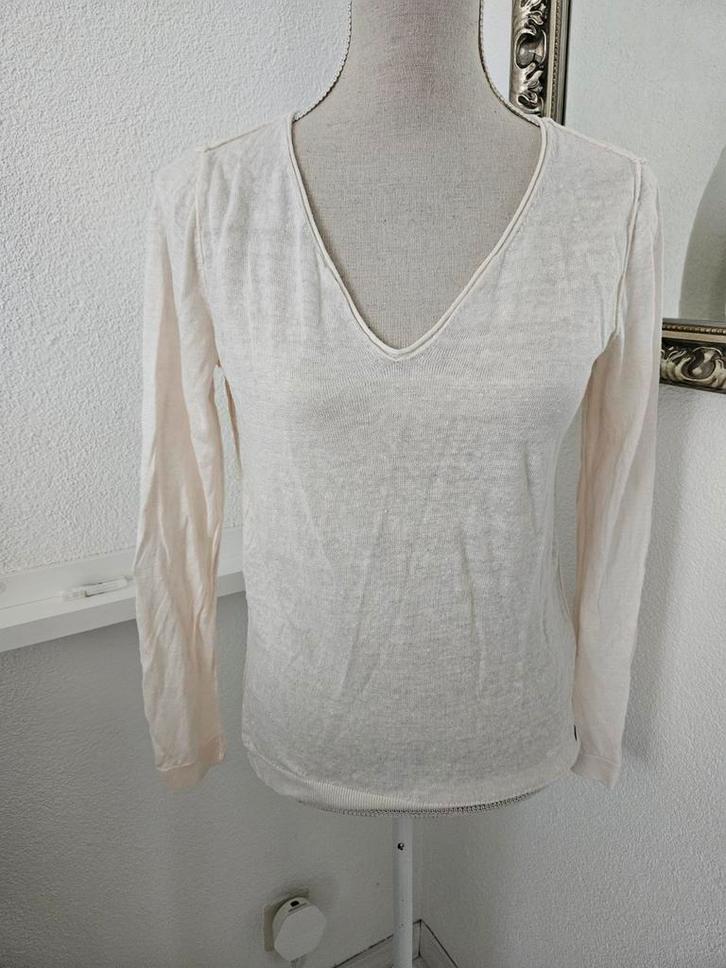 IKKS top, Kleding | Dames, Tops, Zo goed als nieuw, Maat 42/44 (L), Wit, Lange mouw, Ophalen of Verzenden