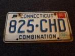 Kentekenplaat licenseplate Connecticut Combination USA, Verzenden, Gebruikt, Auto's