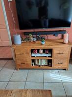 Teakhouten TV Meubel - 120cm breed, Ophalen, Gebruikt, 100 tot 150 cm, Teakhout