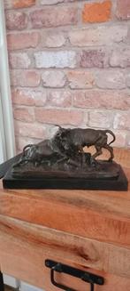 Brons Clesinger Beeld:2 Vechtende Stieren🌹SALE VERKOOP🌹, Ophalen of Verzenden, Brons
