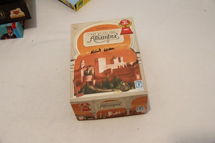 Alhambra bordspel gesigneerd door spelauteur Dirk Henn, Hobby en Vrije tijd, Gezelschapsspellen | Bordspellen, Een of twee spelers