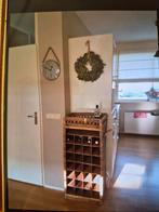 Riviera maison rattan wijnrek/mand, Ophalen, Mand, Rond, Zo goed als nieuw