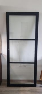 Nieuwe houten binnendeur met blank glas, Doe-het-zelf en Verbouw, Nieuw, 80 tot 100 cm, Glas, Ophalen