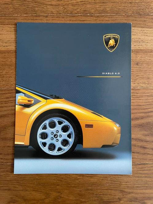 Officiële Lamborghini Diablo 6.0 fabrieksfolder, Boeken, Auto's | Folders en Tijdschriften, Nieuw, Overige merken, Ophalen of Verzenden