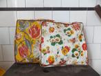 fifties sixties kussentjes met bloemmotief origineel vintage, Verzenden