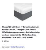 Nieuw matras 120x 200cm, Huis en Inrichting, Slaapkamer | Matrassen en Bedbodems, Nieuw, 120 cm, Matras, Ophalen