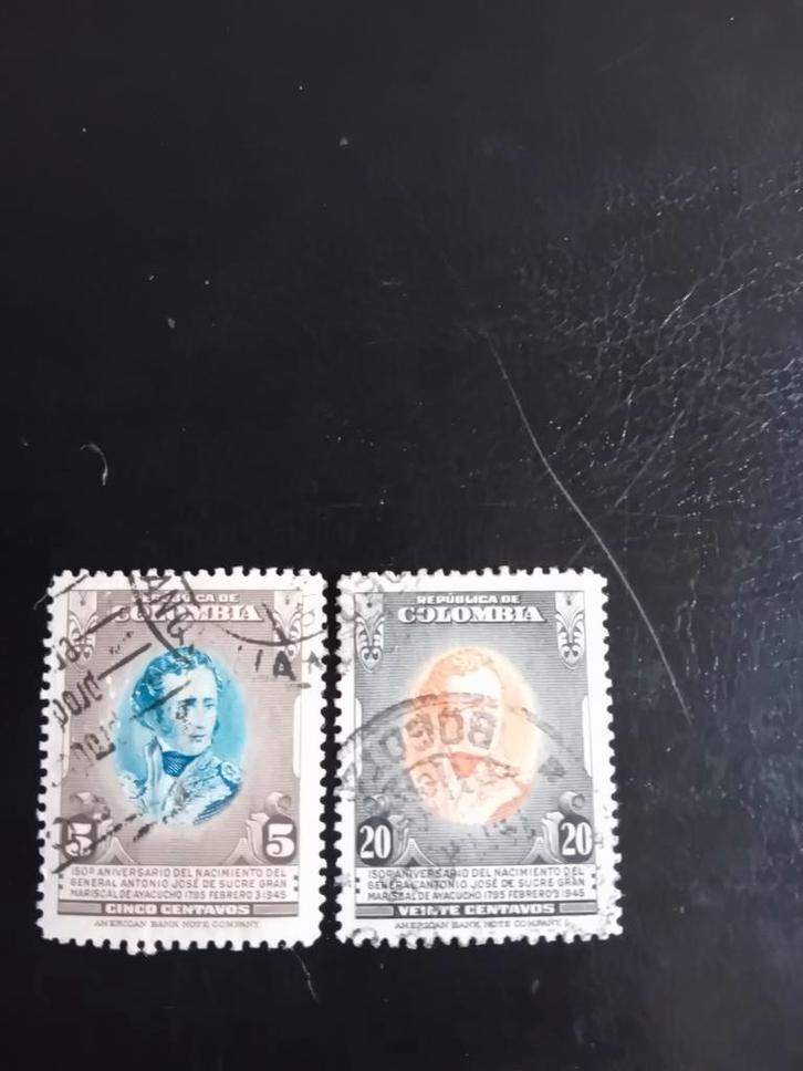Colombia Postzegels - 1945, Postzegels en Munten, Postzegels | Amerika, Ophalen of Verzenden