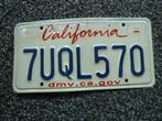 Kentekenplaat licenseplate California 5 USA, Verzenden, Gebruikt, Auto's
