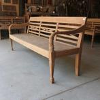 Antieke, teakhouten bank RQ5 voor binnen & buiten Bali Ibiza, Ophalen of Verzenden