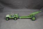 Dinky Toys Jeep met 105mm kanon - TOP, Antiek en Kunst, Verzenden