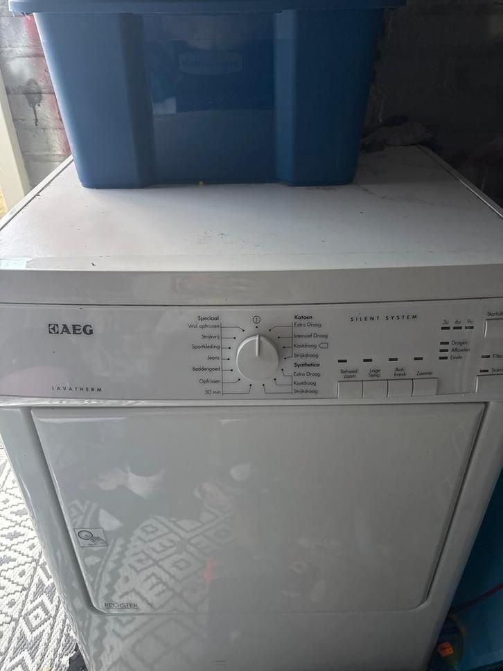 AEG Lavatherm Droger met slang, Witgoed en Apparatuur, Wasdrogers, Gebruikt, Luchtafvoer, Voorlader, 6 tot 8 kg, 85 tot 90 cm