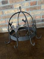 Brocante smeedijzeren wildkroon of spekhaak., Ophalen of Verzenden