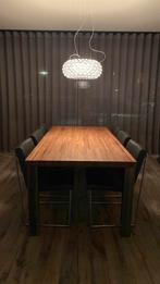 Harvink stoelen (6st.) + tafel (Escher), Ophalen, Zo goed als nieuw, Metaal