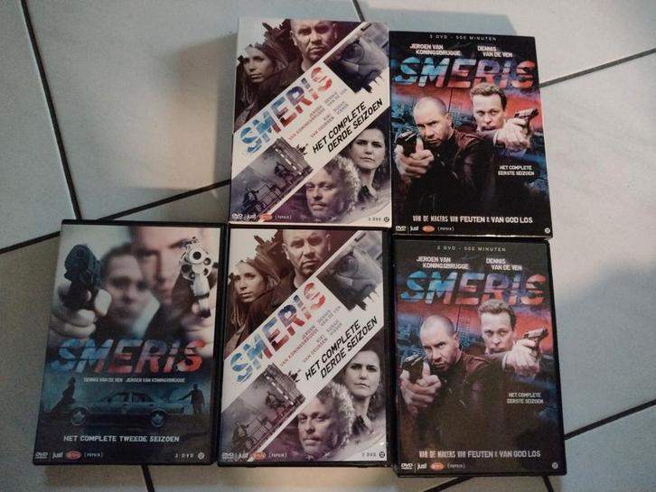 Smeris seizoen 1 2 en 3. 9 dvd, Cd's en Dvd's, Dvd's | Tv en Series, Zo goed als nieuw, Actie en Avontuur, Vanaf 12 jaar, Ophalen of Verzenden