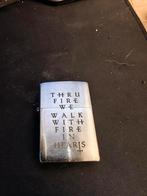 Behemoth thru fire we walk with fire in heart zippo, Ophalen of Verzenden, Zo goed als nieuw, Gebruiksvoorwerp
