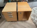 2 bureau-/ladekastjes, Huis en Inrichting, Kasten | Ladekasten, Ophalen, Minder dan 50 cm, Gebruikt, 3 of 4 laden