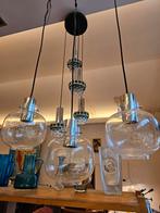 Set van 3 hanglampen glazen hanglampen Glashütte Limburg, Minder dan 50 cm, Glas, Gebruikt, Ophalen of Verzenden