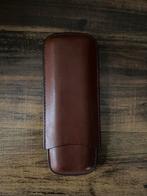 Bruine Vegan Lederen Sigarenkoker voor 2 Sigaren, Ophalen of Verzenden, Nieuw, Tabaksdoos of Verpakking