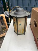 Hanglamp Antiek, Huis en Inrichting, Lampen | Hanglampen, Ophalen of Verzenden, Gebruikt, Glas, Minder dan 50 cm